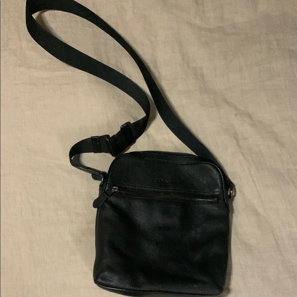 Coach Black Leather Crossbody Bag